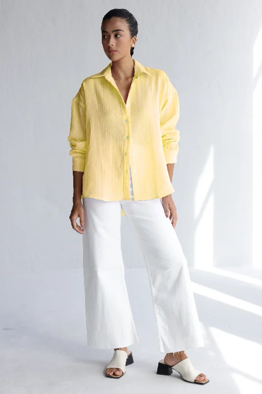 Martina Oversized Shirt : Daffodil