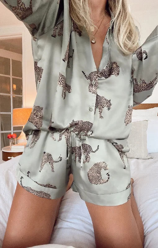 Early Riser PJ Set ~ Feline Fine Silky