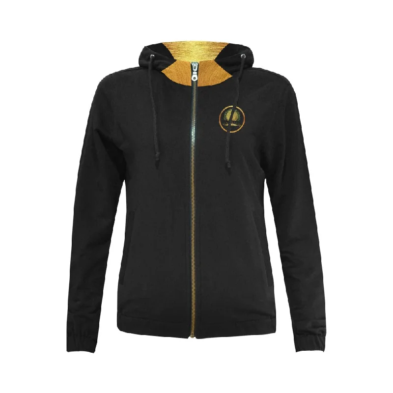 Yahuah-Tree of Life 03-01 Ladies Designer Full Zip Hoodie