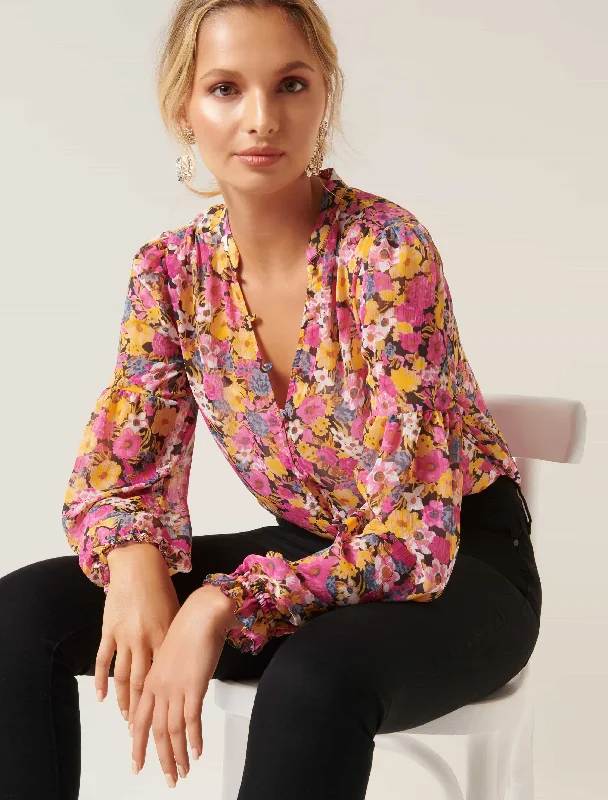 Tilly Printed Blouse Bodysuit