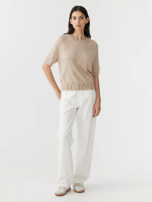 wool cashmere t.shirt knit