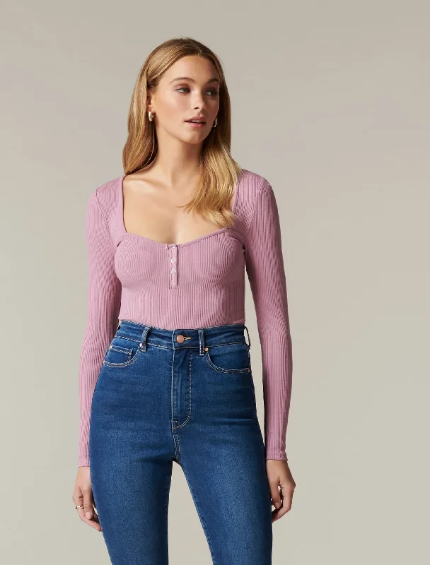 Polly Sweetheart Rib Top