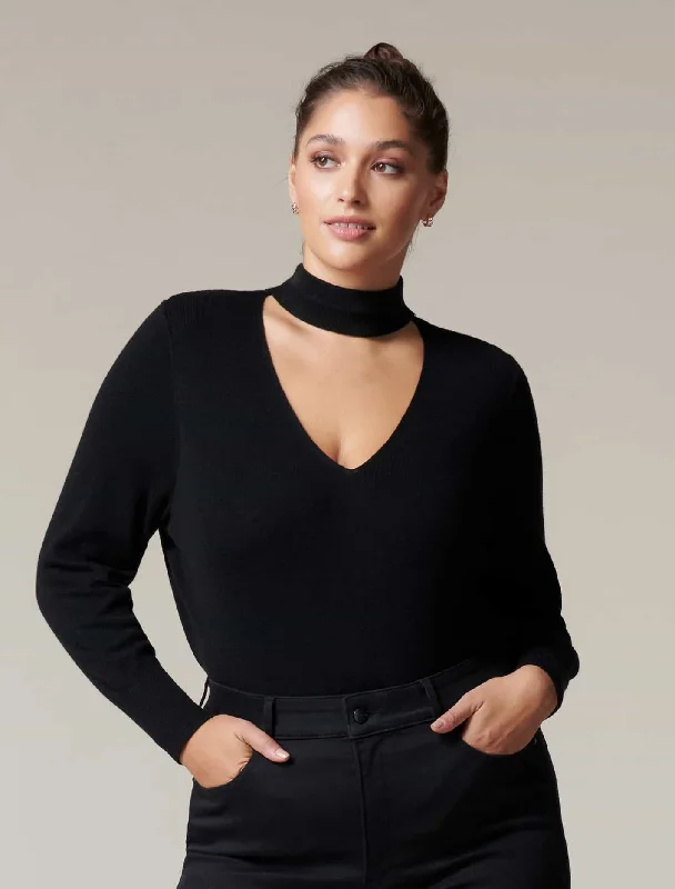 Paula Curve Halo Neck  Jumper