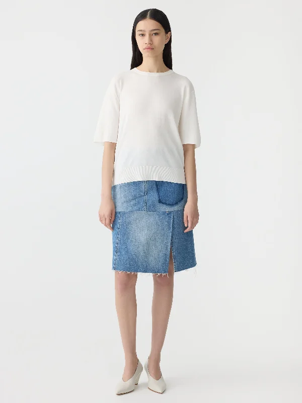 Mercerised Cotton Knit T.Shirt