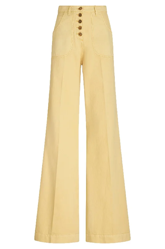 Five Button Flare Pant