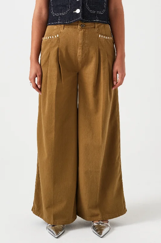 Isabella Pant in Olive