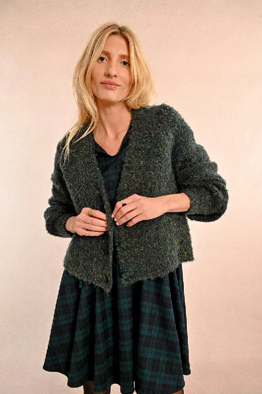 Molly Bracken Forest Green Knitted Cardigan