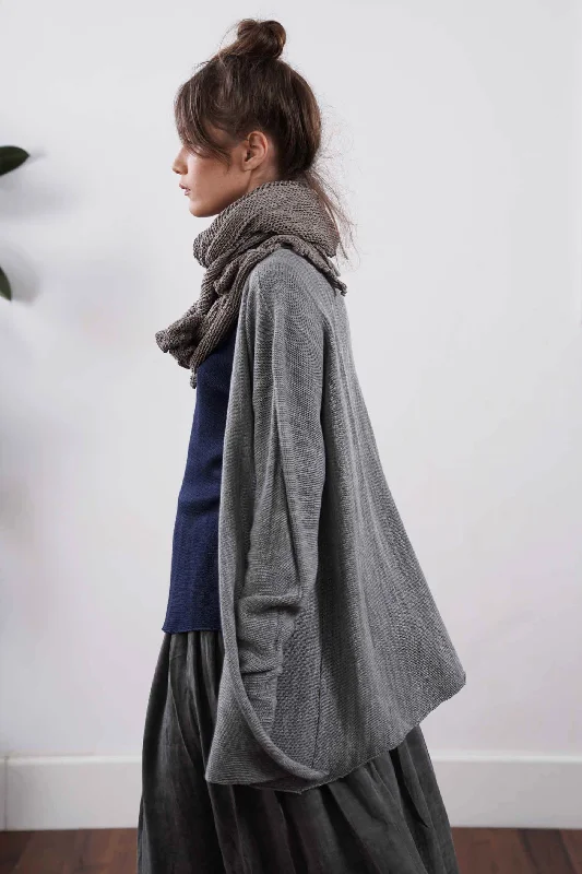 Take Action Tasitura Jacket Sweater - Fog Grey