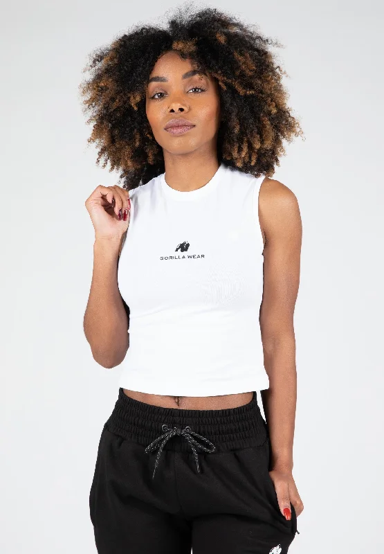 Livonia Crop Top - White