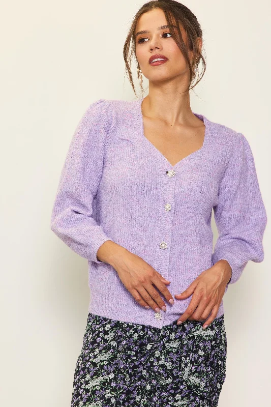 Lilac Jewel Cardigan