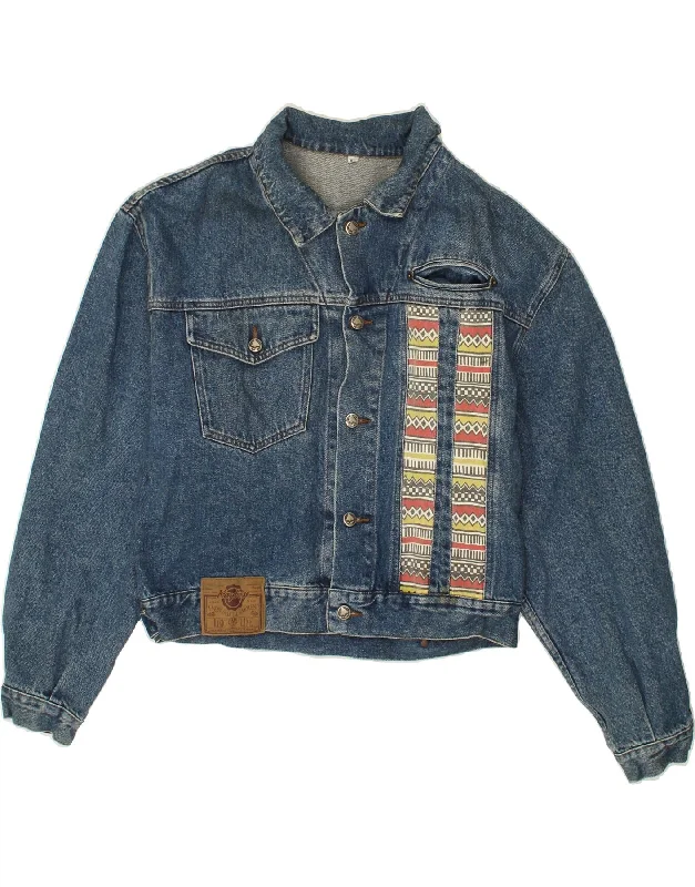 RAYBEST Womens Denim Jacket UK 18 XL Blue Cotton