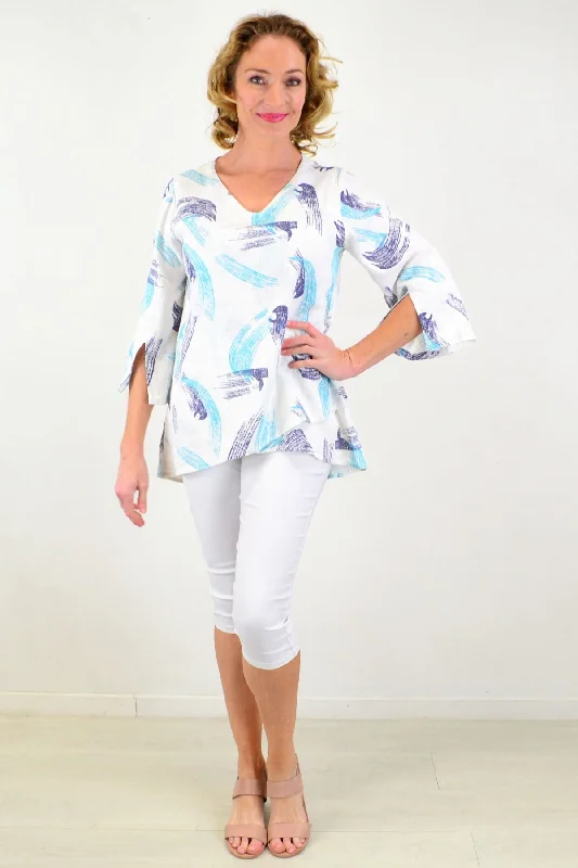 Ocean Canvas Linen Cotton Tunic Top