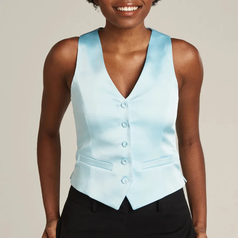 Sky Blue Tuxedo Vest