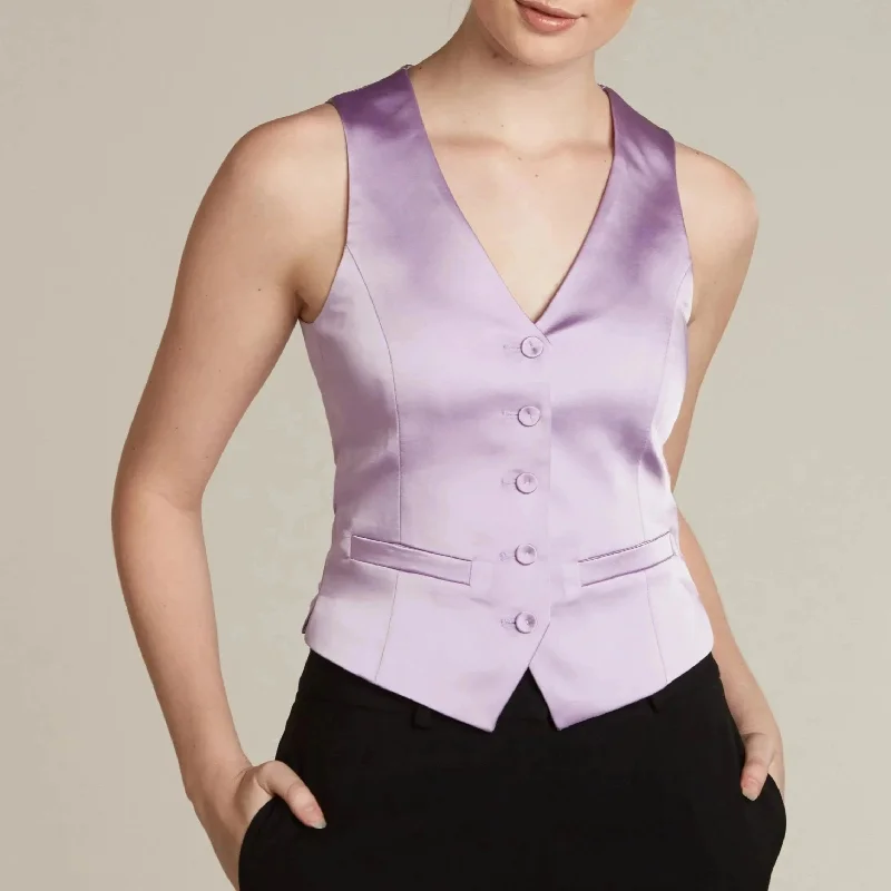 Lavender Tuxedo Vest