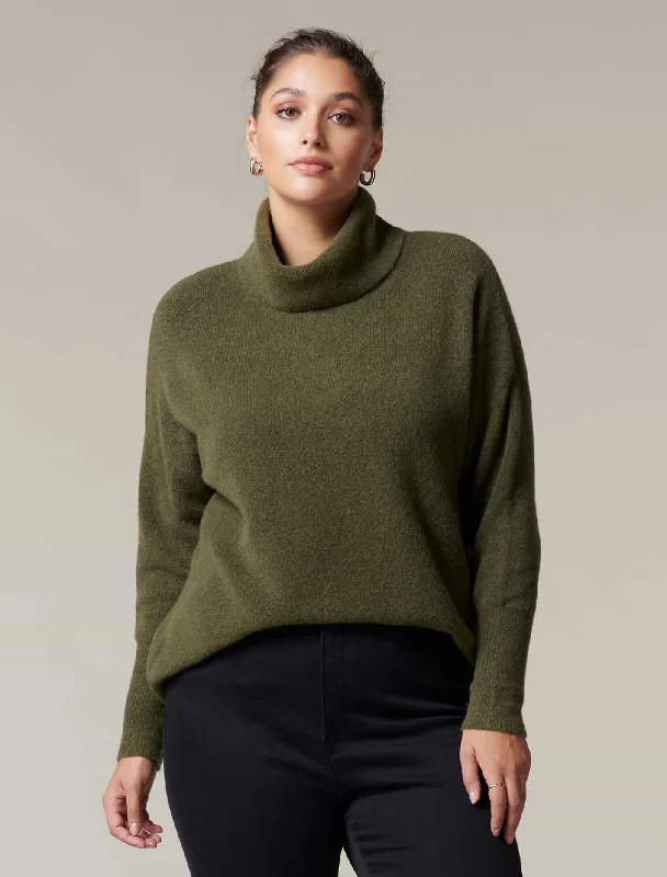 Minnie Curve Roll Neck Knit Jumper