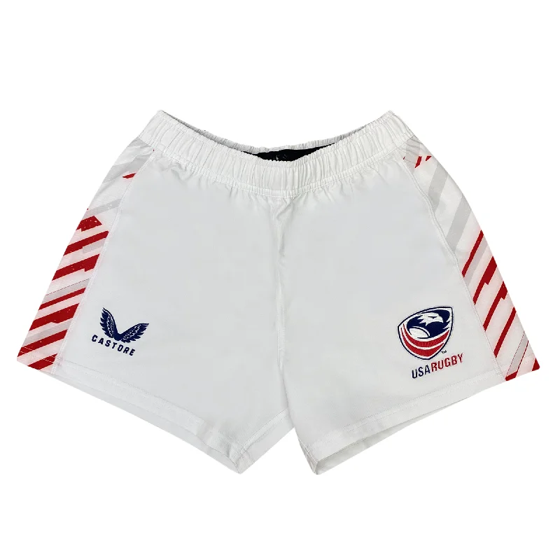 Women's USA Rugby Pro Away Shorts by Castore