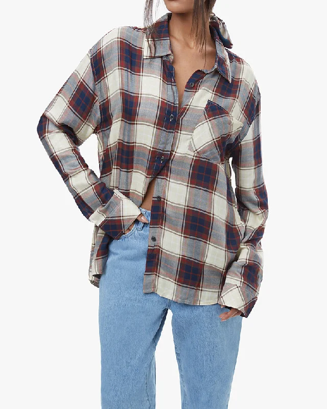 Boyfriend Large Plaid Shirt