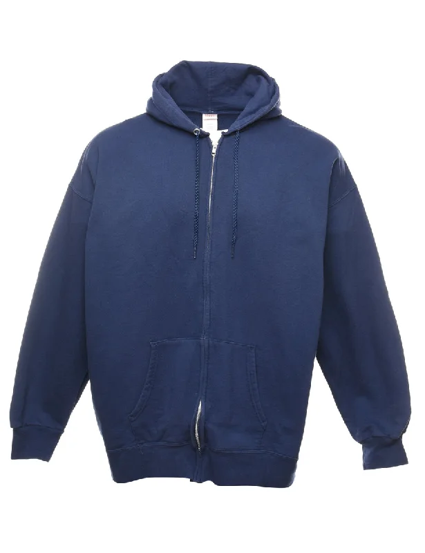 Navy Hooded Sweatshirt - XL