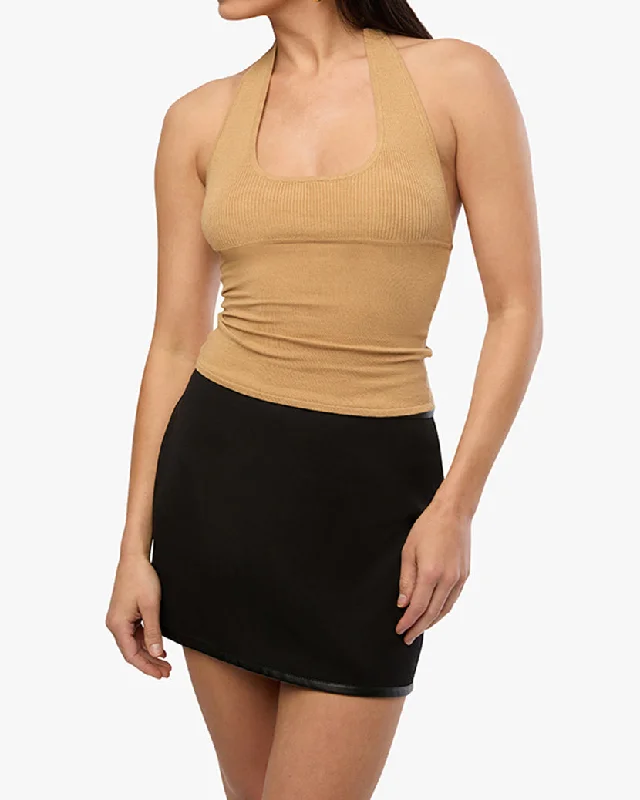 Scoop Neck Halter Tank