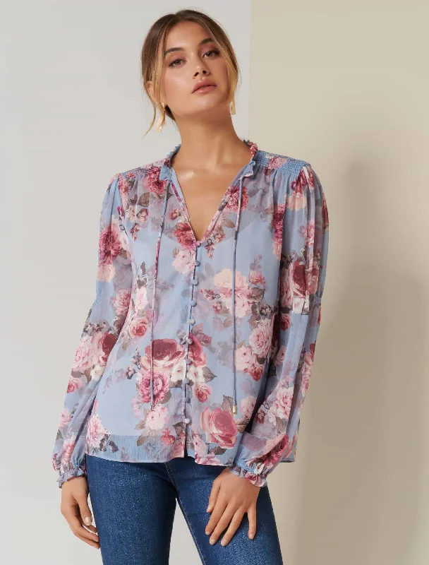 Mischa Shirred Blouse