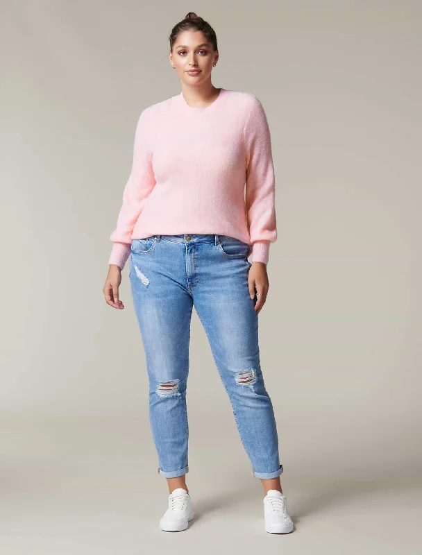 Cathleen Curve Brushed Knit Jumper