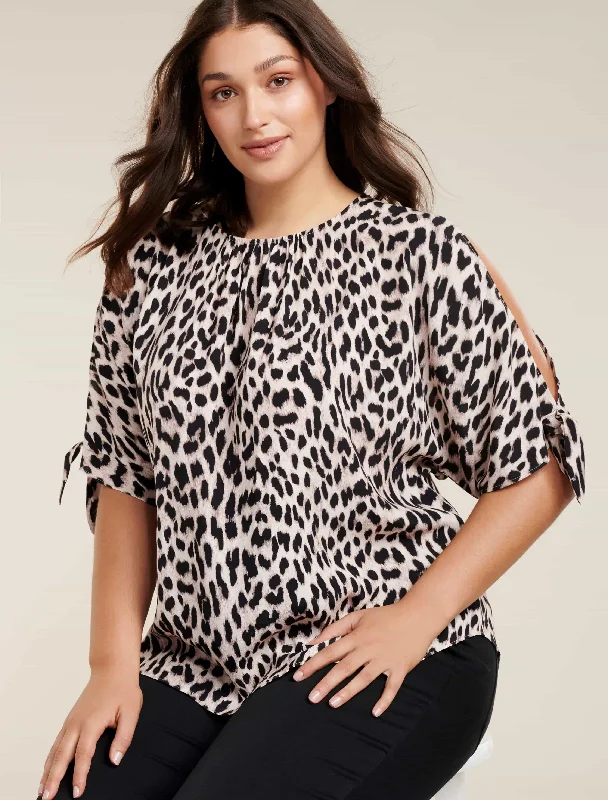 Jenny Cold Shoulder Curve Top