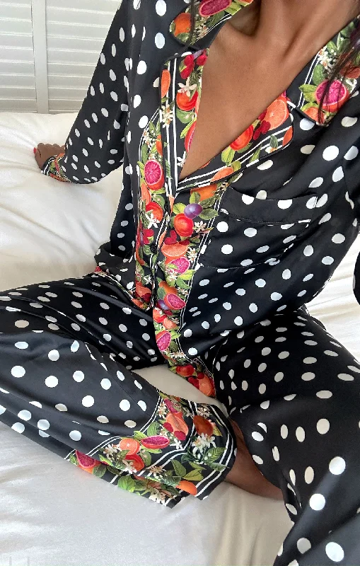 Classic PJ Set ~ Tropical Sangria Silky