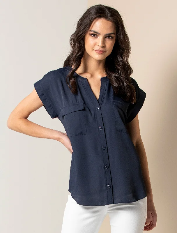 Alana Grown On Sleeve Utility Shirt