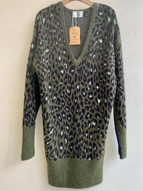 Unique Leopard Sweater Dress (Vintage)