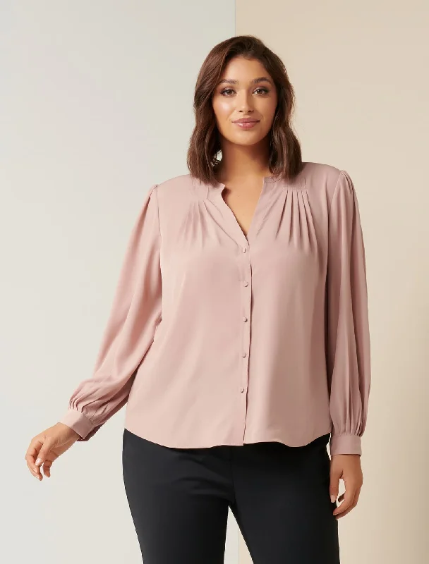 Rosa Curve Pleat Yoke Shirt