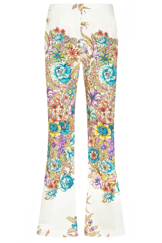 Floral Crop Flare Pant