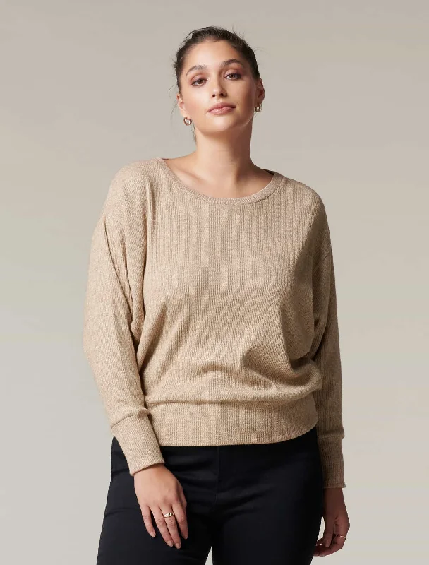 Betsy Curve Batwing Rib Jumper