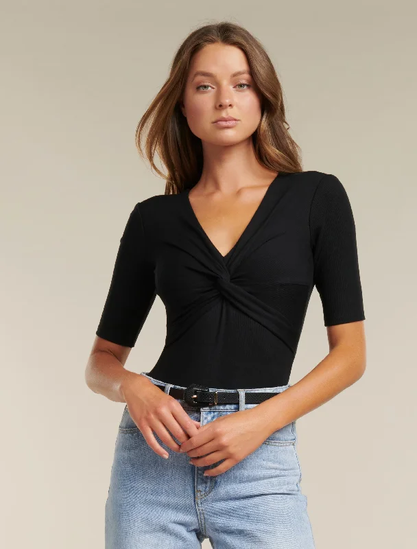 Kikki Twist Front Tee Bodysuit