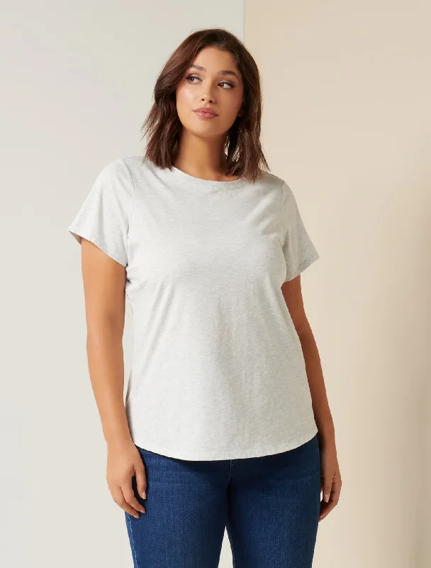 Nola Curve Crew Neck Basic Tee