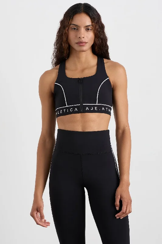 Zip Front Sports Bra 329