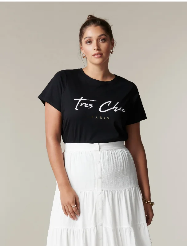 Bobbi Curve Tres Chic Graphic Tee