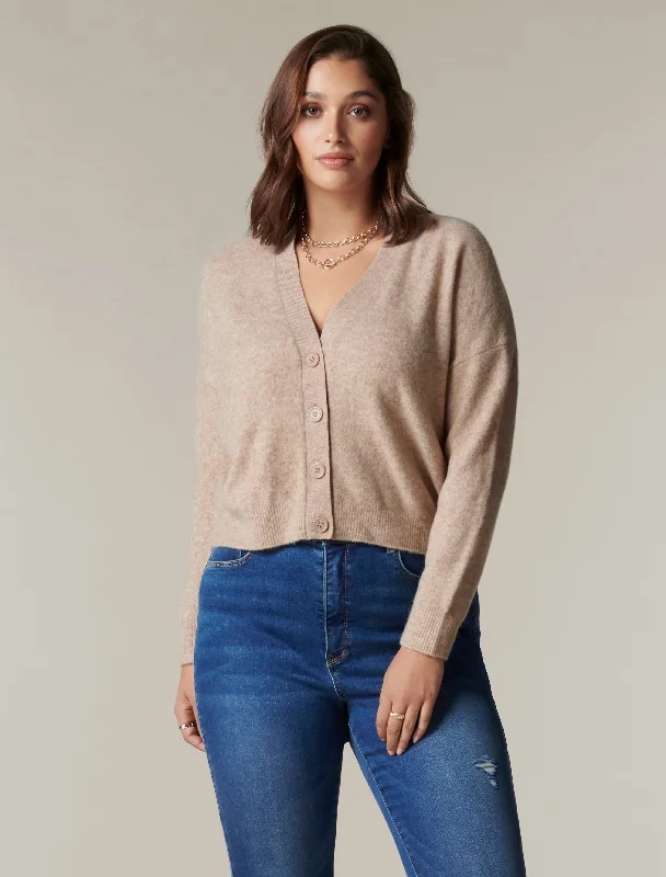 Fran Curve V-Neck Knit Cardigan