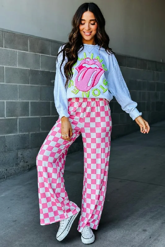 Checkmate Pants - Pink