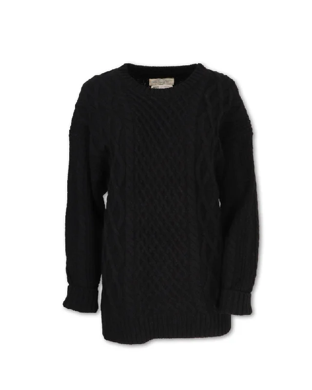 Weekend Savings Spectacle MERINO WOOL BLEND CABLE KNIT SWEATER
