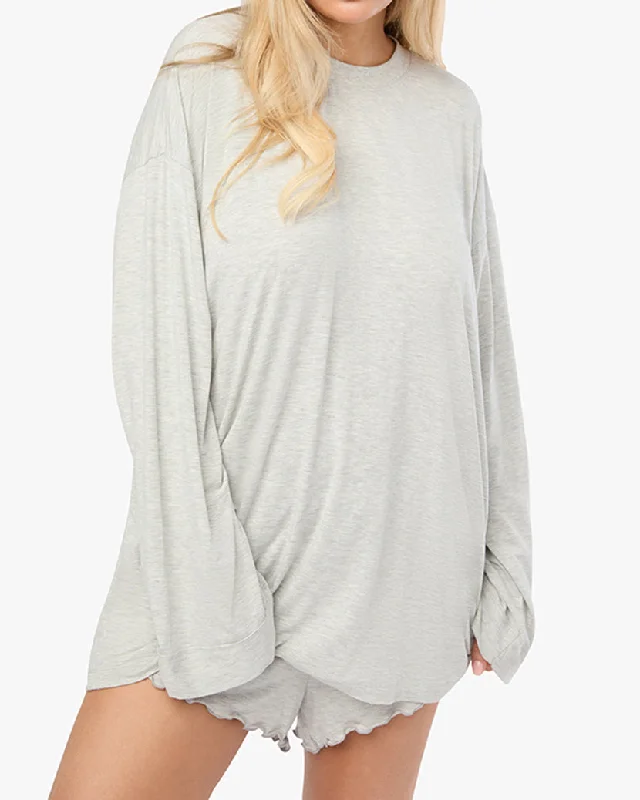 Long Sleeve Oversized Sleep Tee