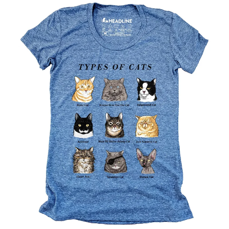 Women's Types of Cats T-Shirt