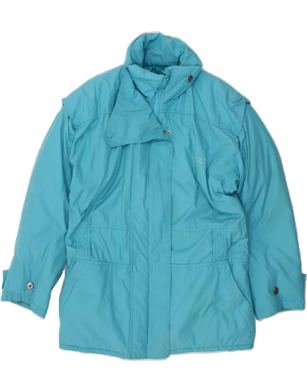 ELHO Womens Padded Jacket EU 40 Medium Blue Polyester